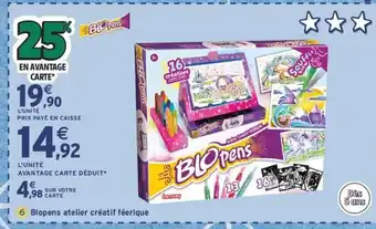 Intermarché Express BLOPENS atelier créatif féerique offre