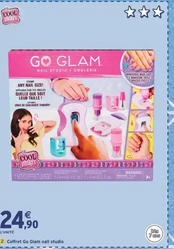 Intermarché Express COOL MAKER Coffret Go Glam nail studio offre