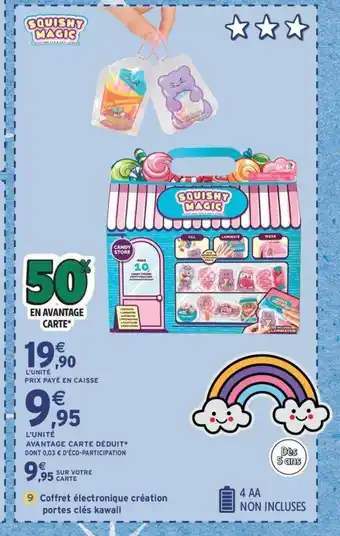 Intermarché Express Coffret électronique création portes clés kawaii offre