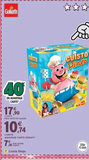 Intermarché Express GOLIATH Cuisto Dingo offre