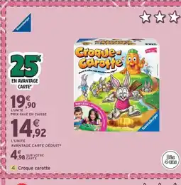 Intermarché Express Croque carotte offre