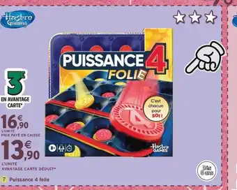 Intermarché Express HASBRO GAMING Puissance 4 folie offre