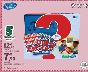 Intermarché Express HASBRO GAMING Qui est-ce ? offre