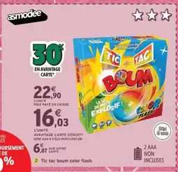 Intermarché Express TIC TAC boum color flash offre