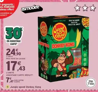 Intermarché Express JUNGLE SPEED Donkey Kong offre