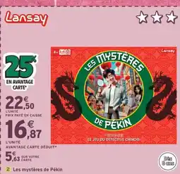 Intermarché Express LANSAY Les mystères de Pékin offre