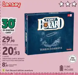 Intermarché Express LANSAY Fort Boyard édition aventure offre