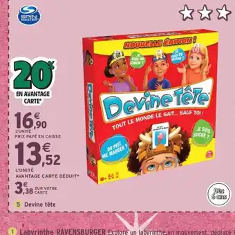 Intermarché Express DEVINE TÊTE offre