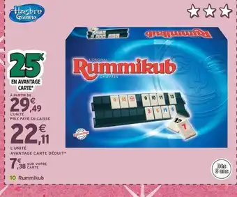 Intermarché Express RUMMIKUB offre