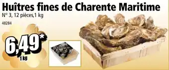 Huîtres Fines de Charente Maritime