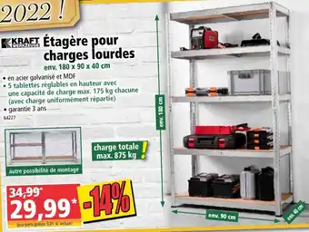 Norma Étagère Pour Charges Lourdes offre