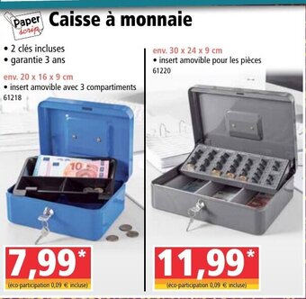 Norma Caisse à monnaie offre
