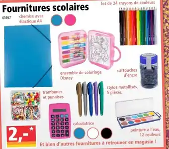 Norma Fournitures Scolaires offre