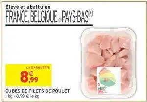 Intermarché Hyper Cubes de Filets de Poulet offre