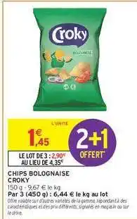 Intermarché Hyper CHIPS BOLOGNAISE CROKY offre