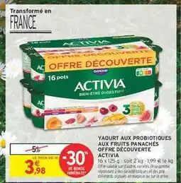 Intermarché Hyper ACTIVIA Yaourt aux Probiotiques aux Fruits Panachés offre