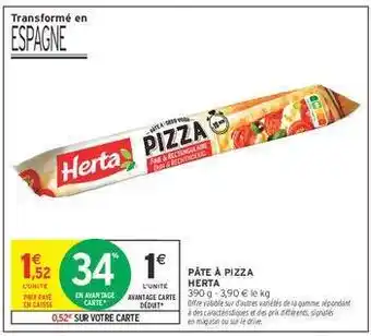 Intermarché Hyper Pâte À Pizza Herta offre