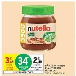 Intermarché Hyper Nutella Plant Based offre