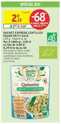 Intermarché Hyper SACHET EXPRESS LENTILLES FAÇON PETIT SALÉ offre