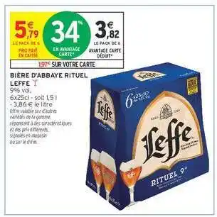 Intermarché Hyper Bière d'Abbaye Rituel Leffe offre