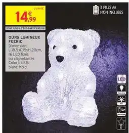Intermarché Hyper Ours Lumineux Feeric offre