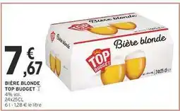 Intermarché BIÈRE BLONDE TOP BUDGET offre