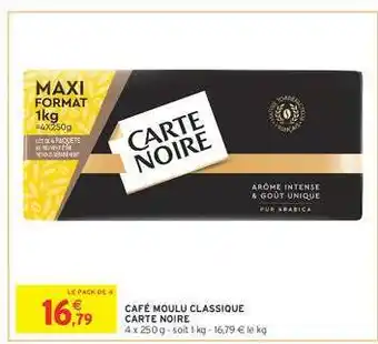 Café Moulu Classique Carte Noire