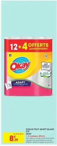 Intermarché ESSUIE-TOUT ADAPT BLANC X12 offre