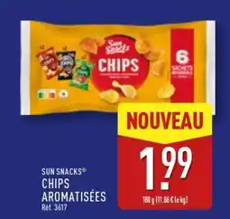 ALDI SUN SNACKS CHIPS AROMATISÉES offre