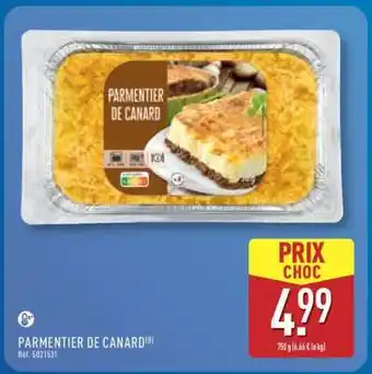 ALDI Parmentier De Canard offre