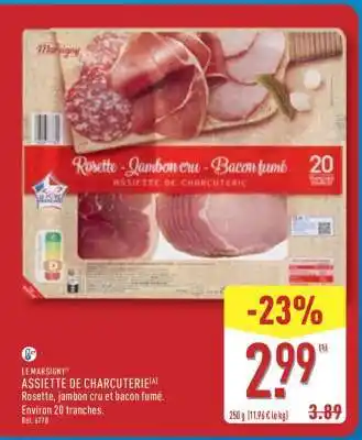 ALDI Assiette de charcuterie offre