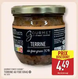 ALDI GOURMET FINEST CUISINE TERRINE AU FOIE GRAS offre