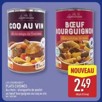 ALDI LES LÉGENDAIRES PLATS CUISINÉS offre