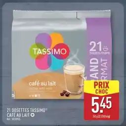 ALDI 21 Dosettes Tassimo Café au Lait offre