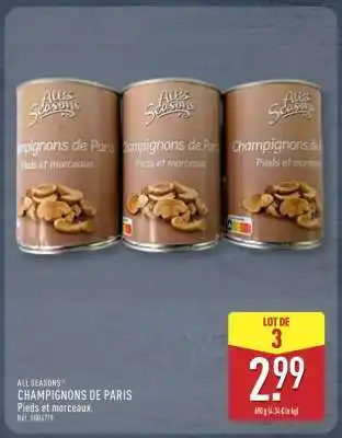 ALDI ALL SEASONS CHAMPIGNONS DE PARIS offre