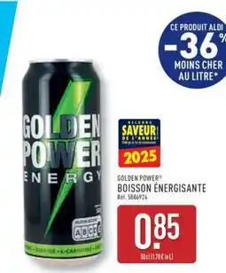 ALDI GOLDEN POWER BOISSON ÉNERGISANTE offre