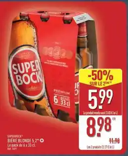 ALDI SUPERBOCK BIÈRE BLONDE 5,2° offre