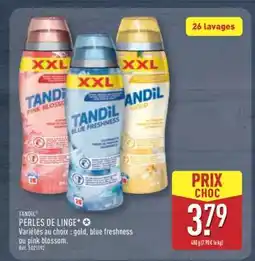 ALDI TANDIL PERLES DE LINGE offre