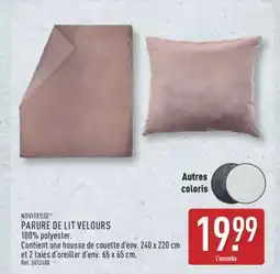 ALDI PARURE DE LIT VELOURS offre