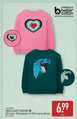 ALDI SWEATSHIRT SEQUINS offre