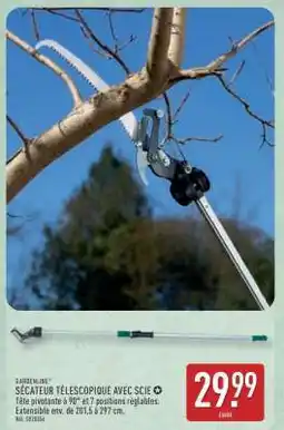 ALDI SÉCATEUR TÉLESCOPIQUE AVEC SCIE offre