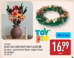 ALDI TOYLINO BLOCS DE CONSTRUCTION FLEURS offre