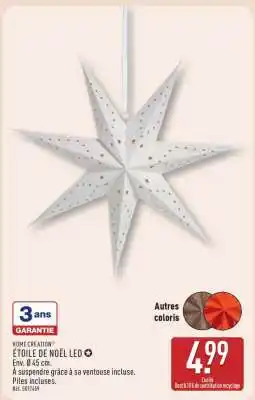 ALDI ÉTOILE DE NOËL LED offre