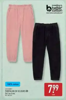ALDI Pantalon en velours offre
