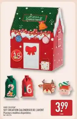 ALDI SET CREATION CALENDRIER DE L'AVENT offre