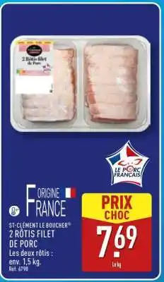 ALDI 2 rôtis filet de porc offre