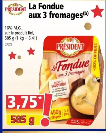 Norma La Fondue Aux 3 Fromages offre
