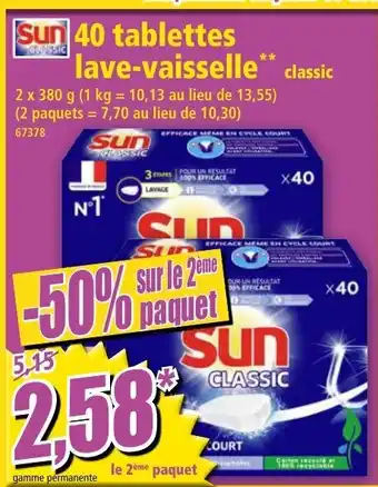 Norma 40 Tablettes Lave-Vaisselle offre