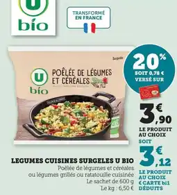 Maximarché Legumes cuisines surgeles u bio offre