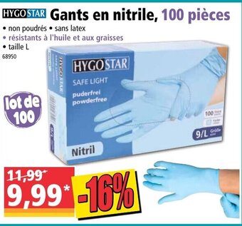 Norma Gants En Nitrile offre